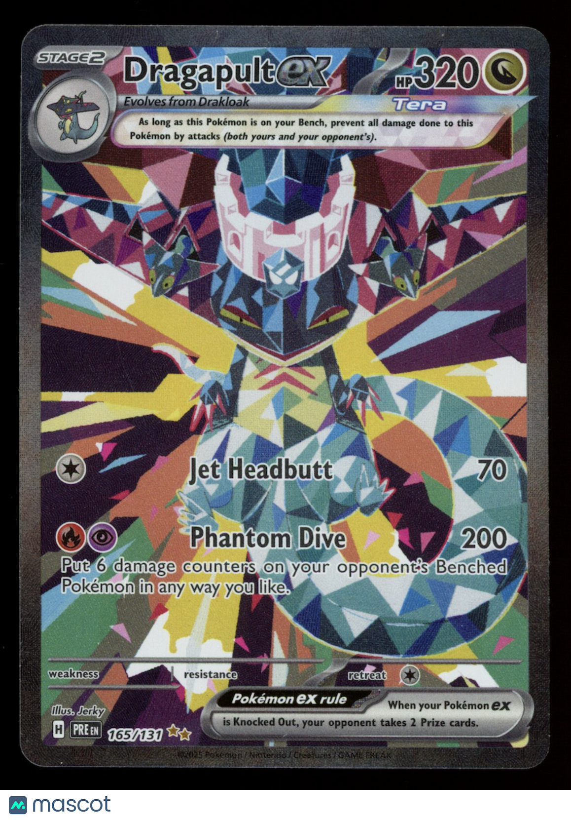 DRAGAPULT EX Pokemon S&V Prismatic Evolutions #165 Special Illustration Rare