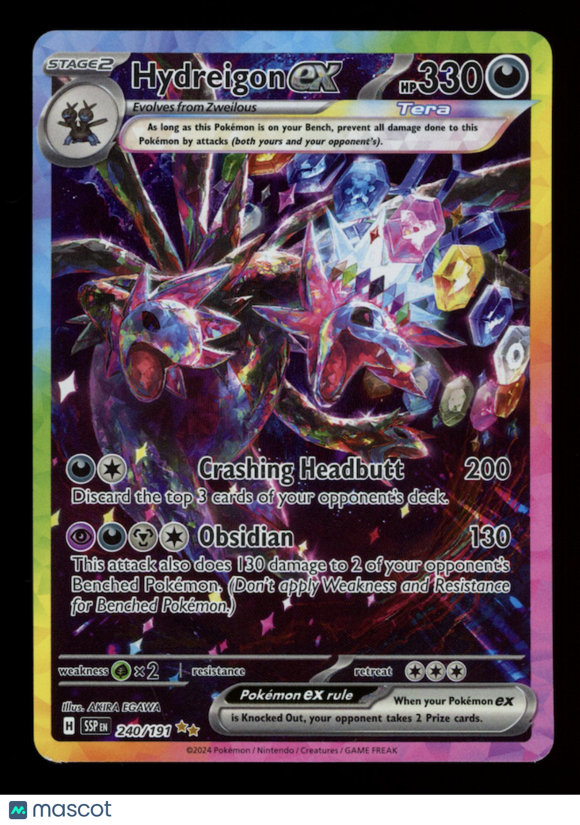 HYDREIGON EX 2024 Pokemon Surging Sparks Special Illustration Rare #24 – Frank's Card Shop