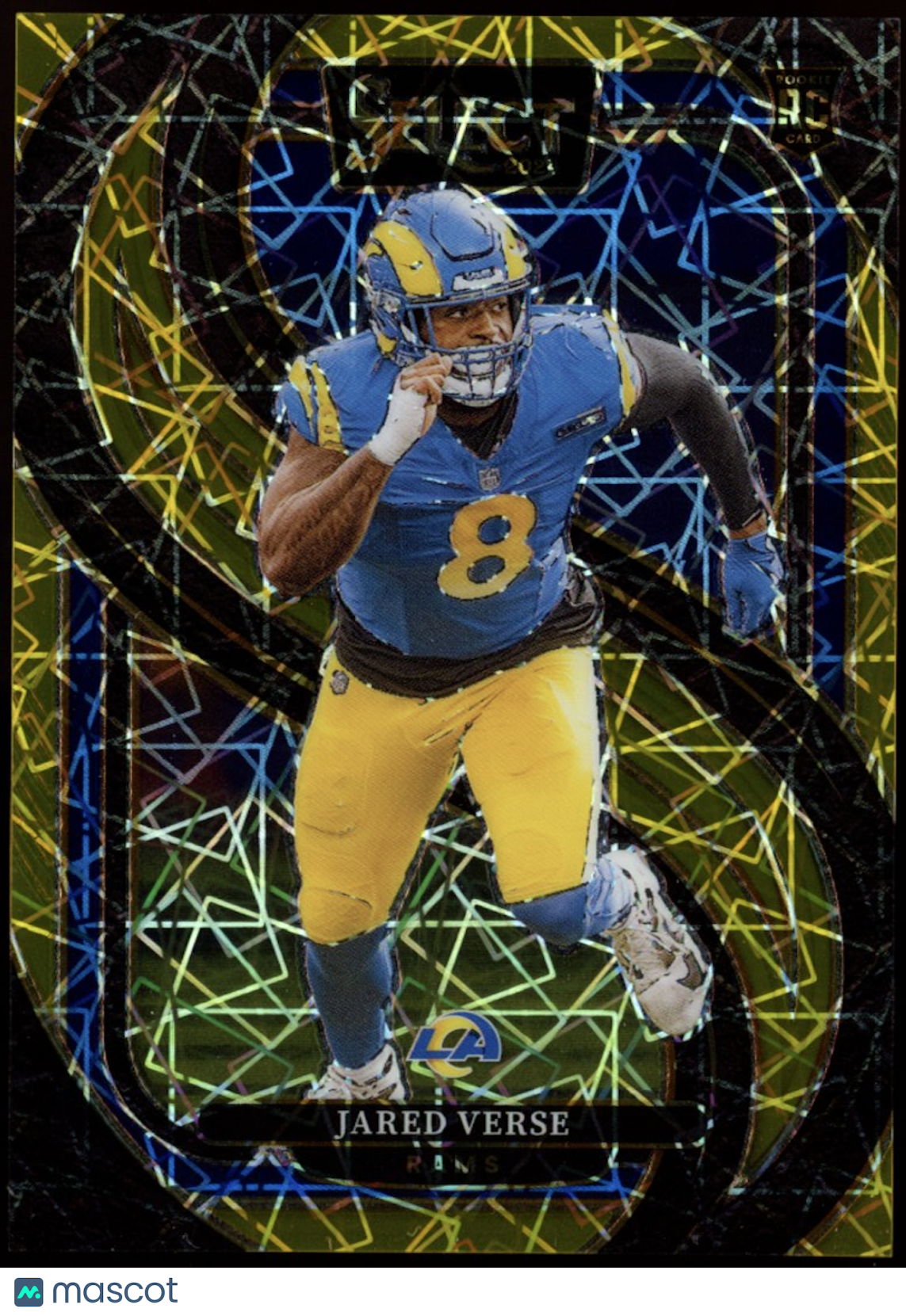 JARED VERSE 2024 Panini Select Premier Level Gold Prizm /10 Rookie Rams #132