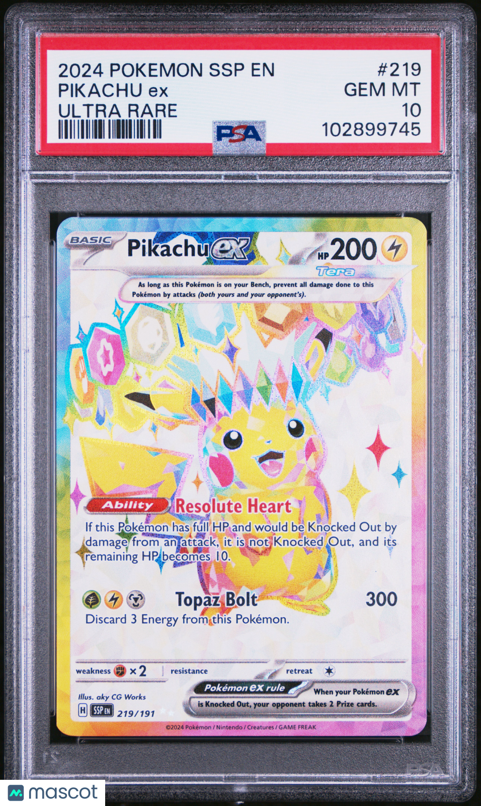 PIKACHU EX 2024 Pokemon Scarlet & Violet Surging Sparks Ultra Rare #21 – Frank's Card Shop