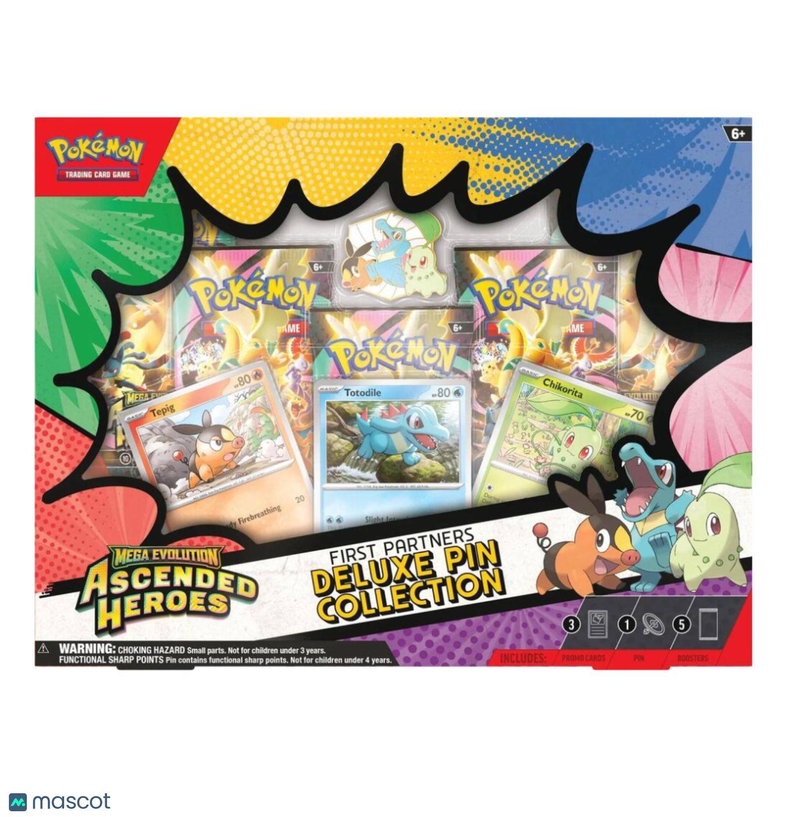 Pokemon Ascended Heroes First Partners Deluxe Pin Collection