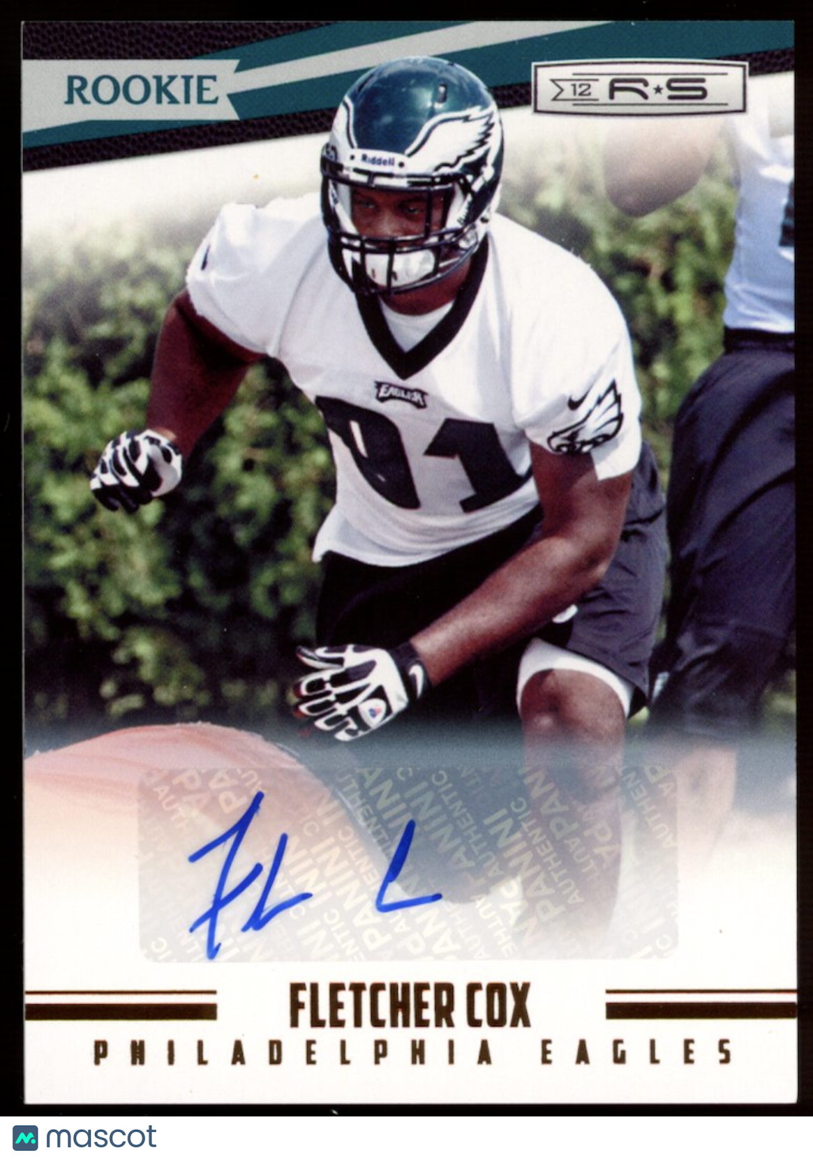 FLETCHER COX 2012 Panini Rookies & Stars Rookie Auto /999 #174 Eagles