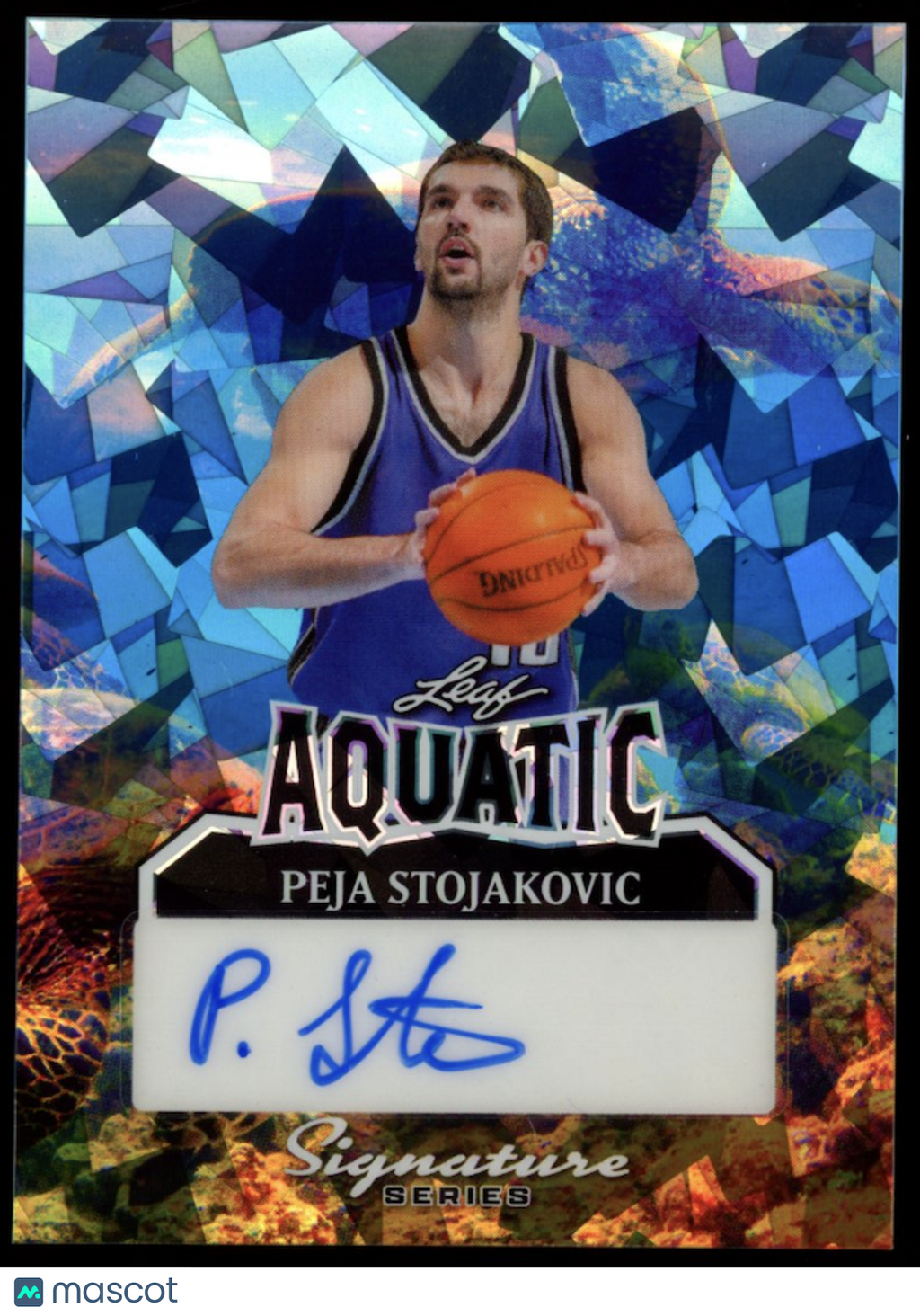 PEJA STOJAKOVIC 2025 Leaf Aquatic Signature Series Sea Turtle Auto 1/1 #A-PS2