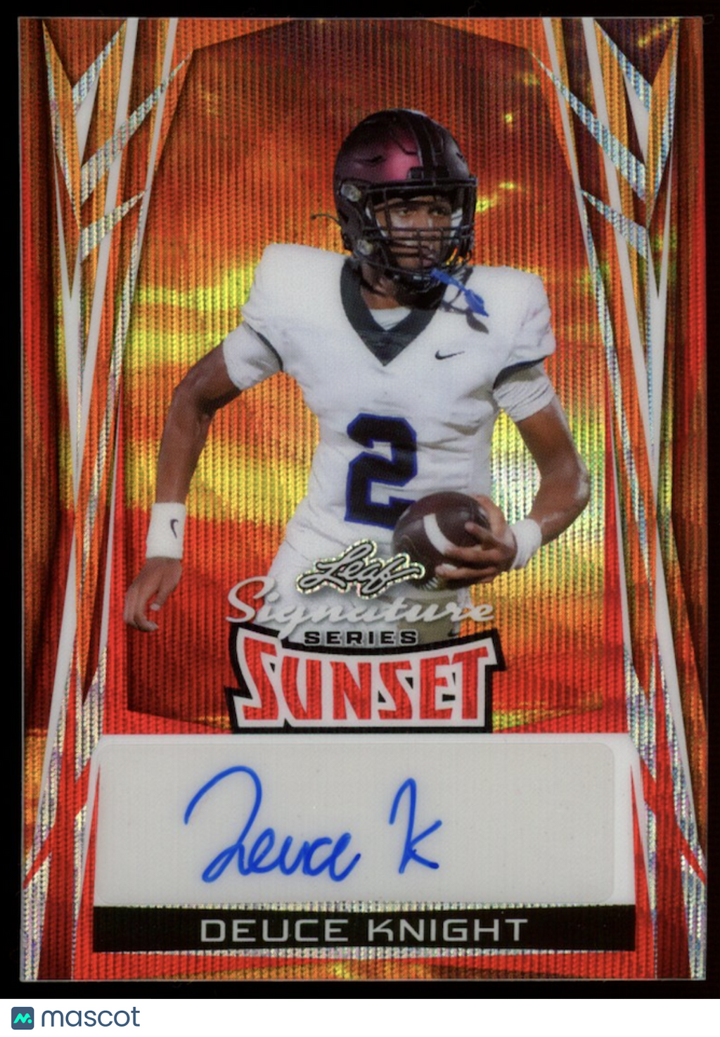 DEUCE KNIGHT 2025 Leaf Signature Series Sunset Auto 1/1 #SS-DK1 Auburn Tigers