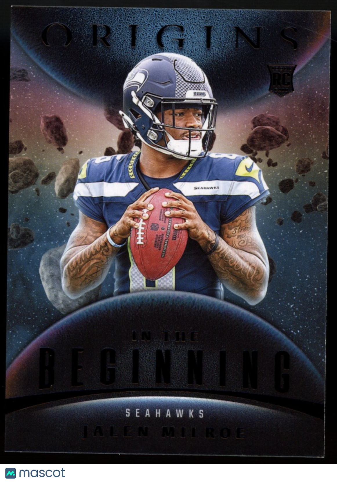 JALEN MILROE 2025 Panini Origins In The Beginning SSP #10 Rookie RC Seahawks