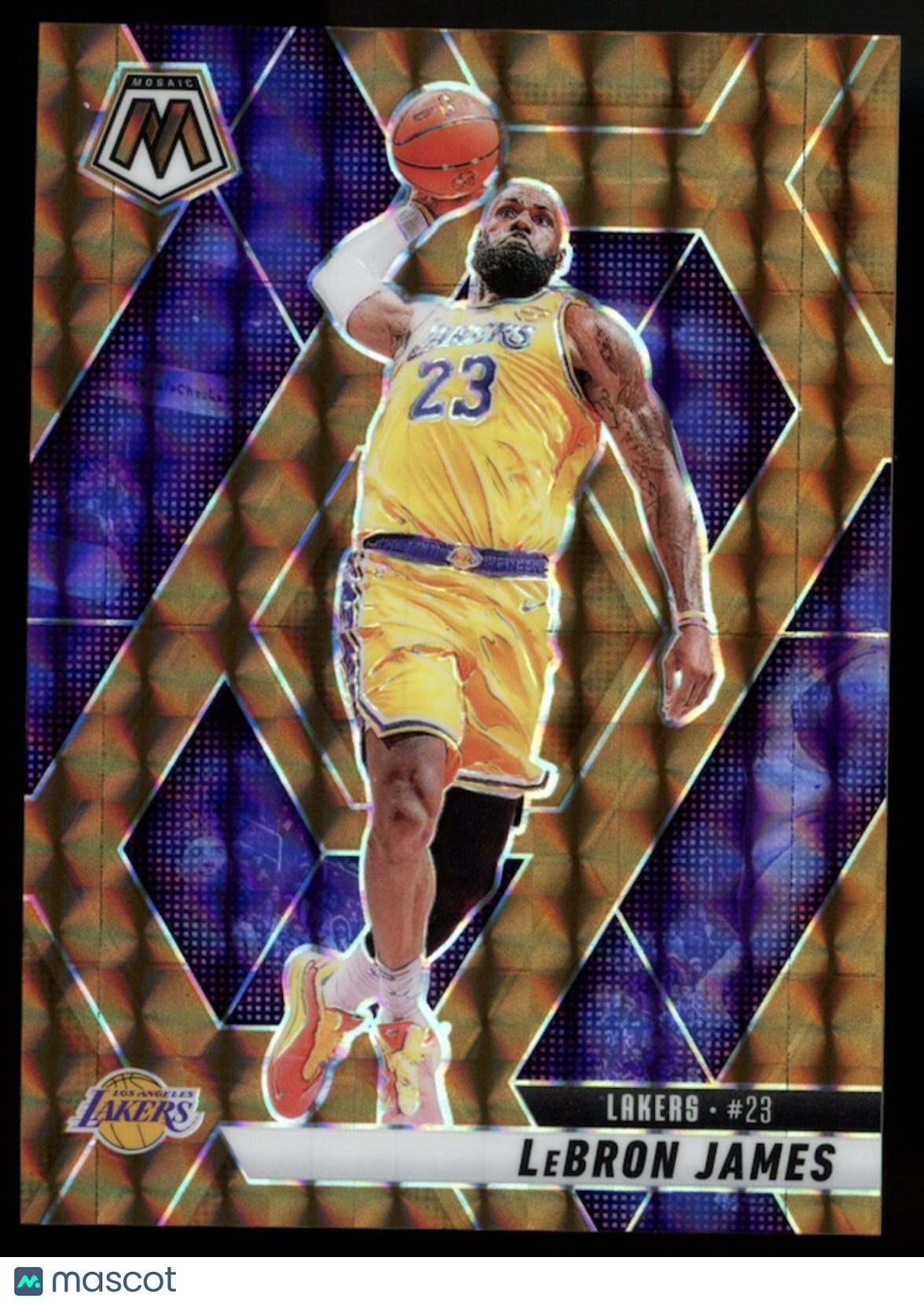 LEBRON JAMES 2024-25 Panini Mosaic Bronze Prizm /75 #180 Los Angeles Lakers