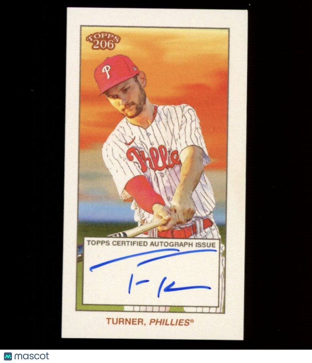 TREA TURNER 2023 Topps 206 Auto Edition Philadelphia Phillies