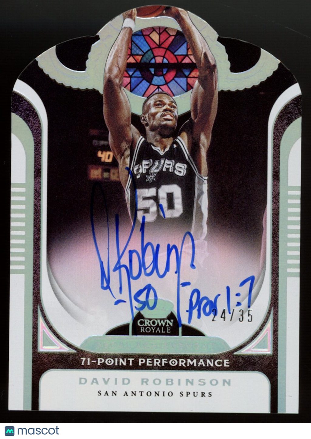 DAVID ROBINSON 2019-20 Panini Crown Royale Regal Achievement Auto /35 #RA-DRB