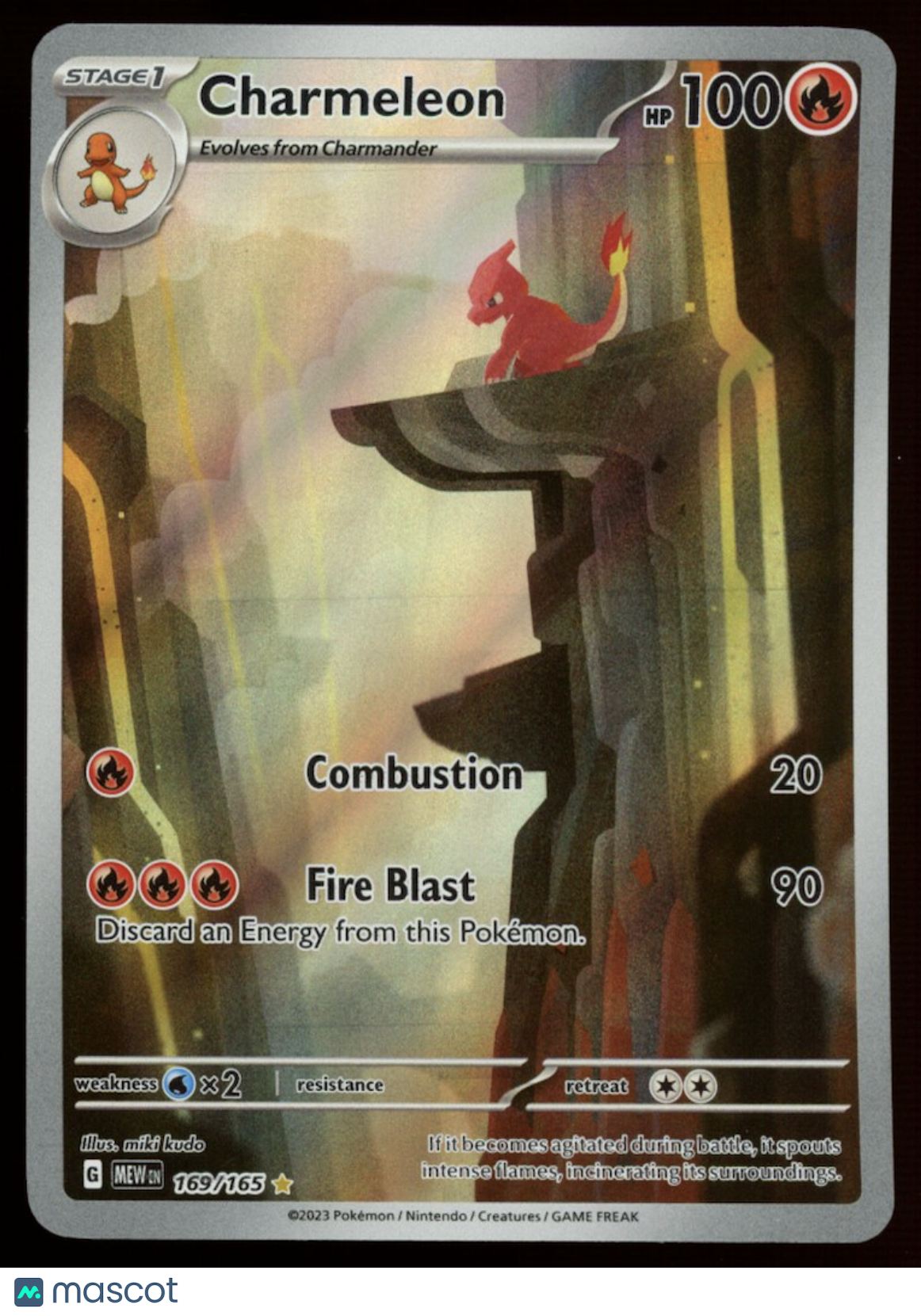 CHARMELEON 2023 Pokemon S&V Mew 151 Secret Illustration Rare #169/165