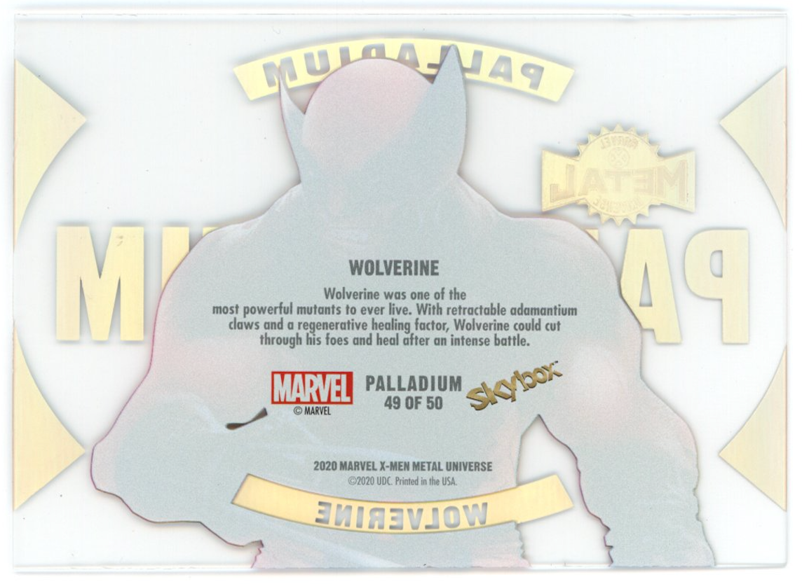 WOLVERINE 2020 Marvel X-Men Metal Universe Palladium Insert #49