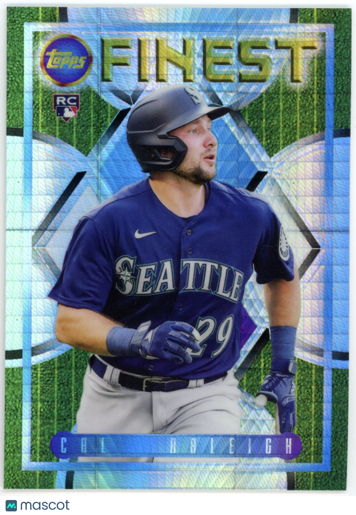 CAL RALEIGH 2022 Topps Finest Prism Refractor Rookie /35 #88 Mariners RC