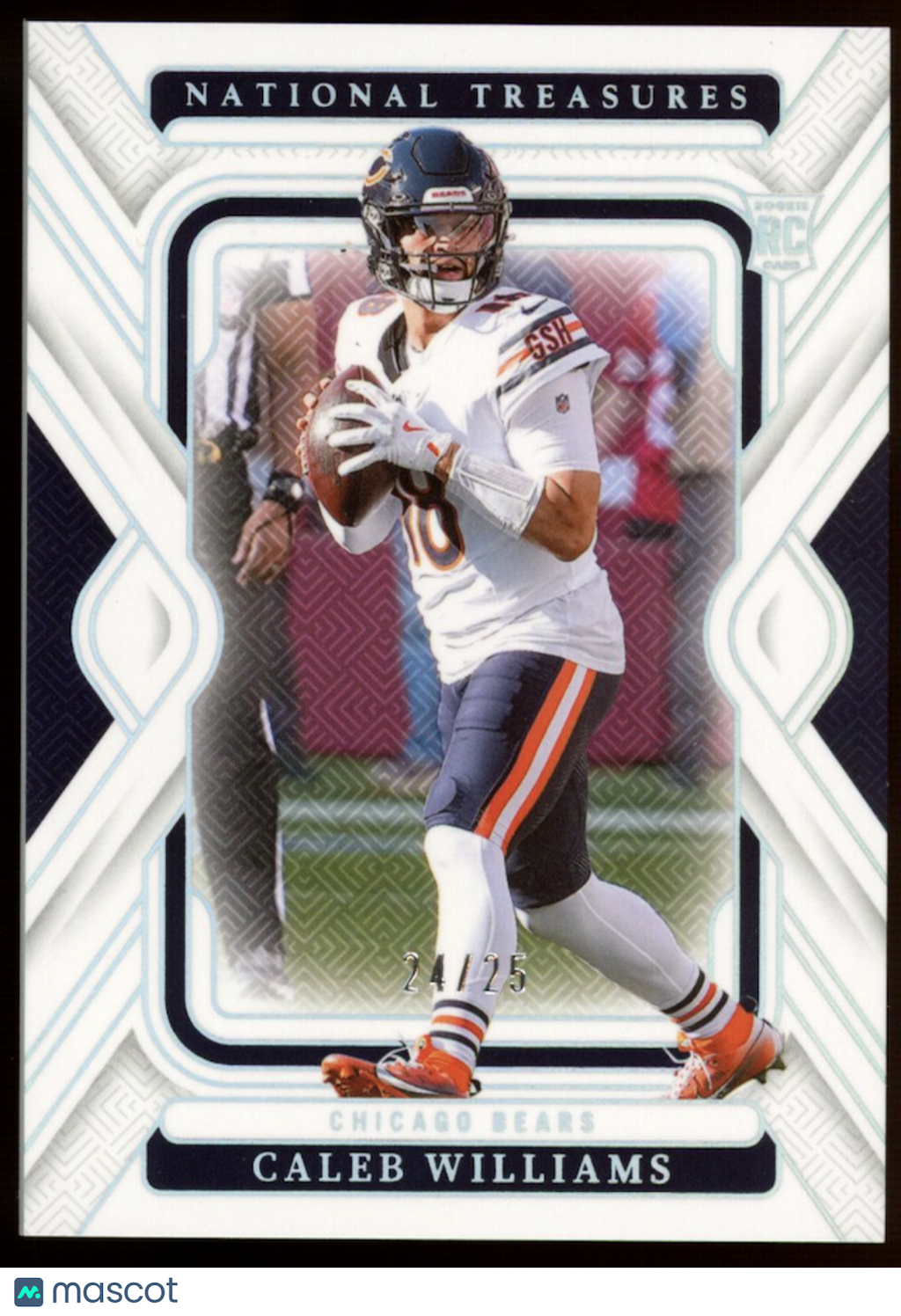 CALEB WILLIAMS 2024 Panini National Treasures Rookie Silver /25 #18 Bears