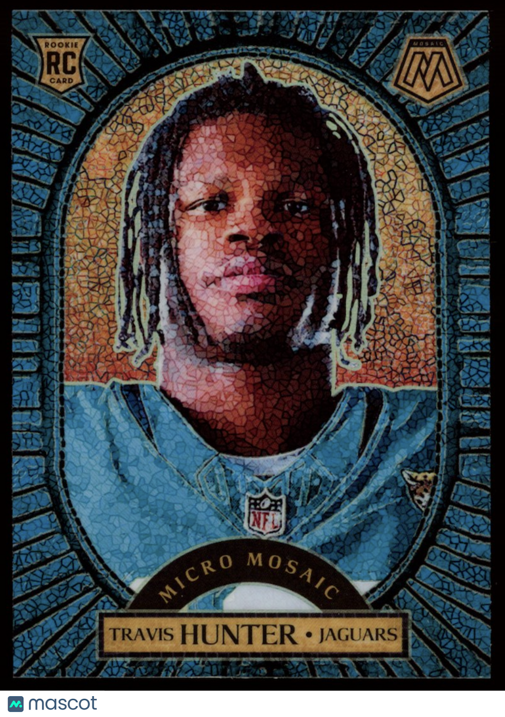 TRAVIS HUNTER 2025 Panini Mosaic Micro Mosaic Rookie Case Hit SSP #14 Jaguars