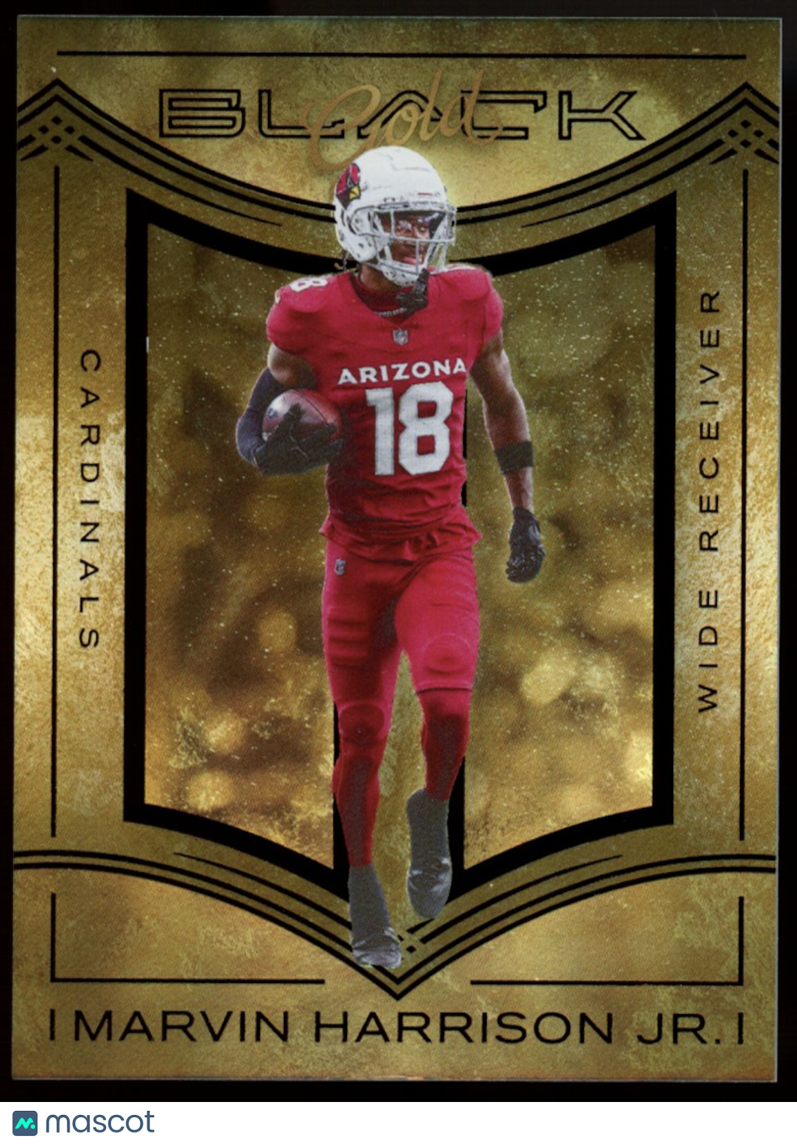 MARVIN HARRISON JR. 2025 Panini Black Black Gold SSP #13 Cardinals