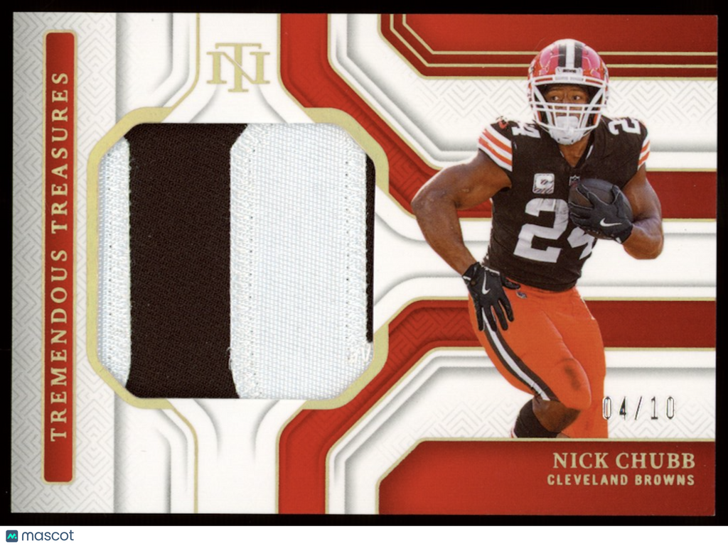 NICK CHUBB 2024 Panini National Treasures Tremendous Treasures Gold Patch /10