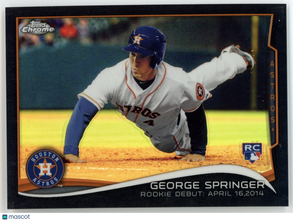 GEORGE SPRINGER 2014 Topps Chrome Update Rookie Black Refractor /99 #MB-15