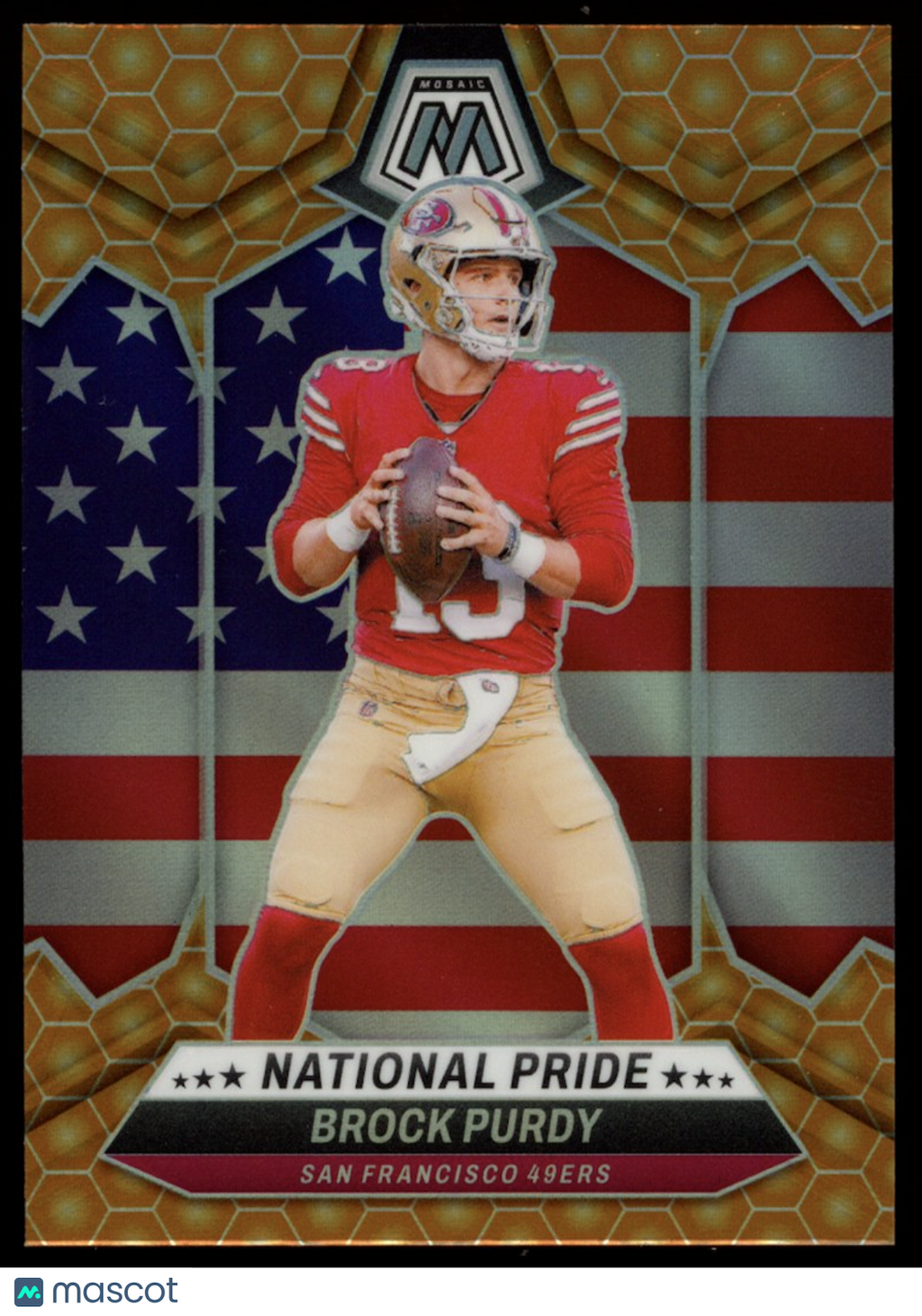 BROCK PURDY 2024 Panini Mosaic National Pride Honeycomb Prizm SSP #255 49ers