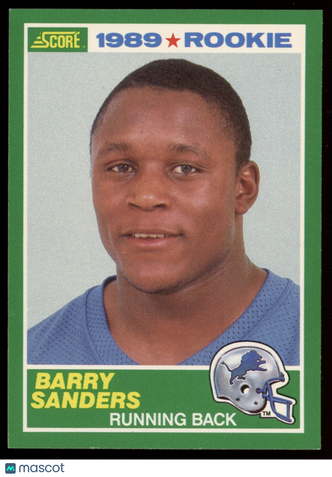 BARRY SANDERS 1989 Score Football Rookie Card #257 Detroit Lions