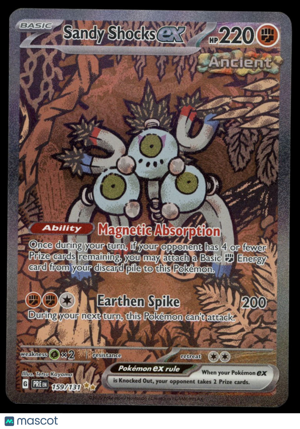 SANDY SHOCKS EX 2024 Pokemon Prismatic Evolutions #159 Special Illustration Rare