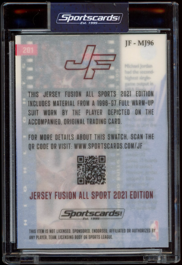 MICHAEL JORDAN 2021 Jersey Fusion All Sport 1993 NBA Finals Patch #JF-MJ96