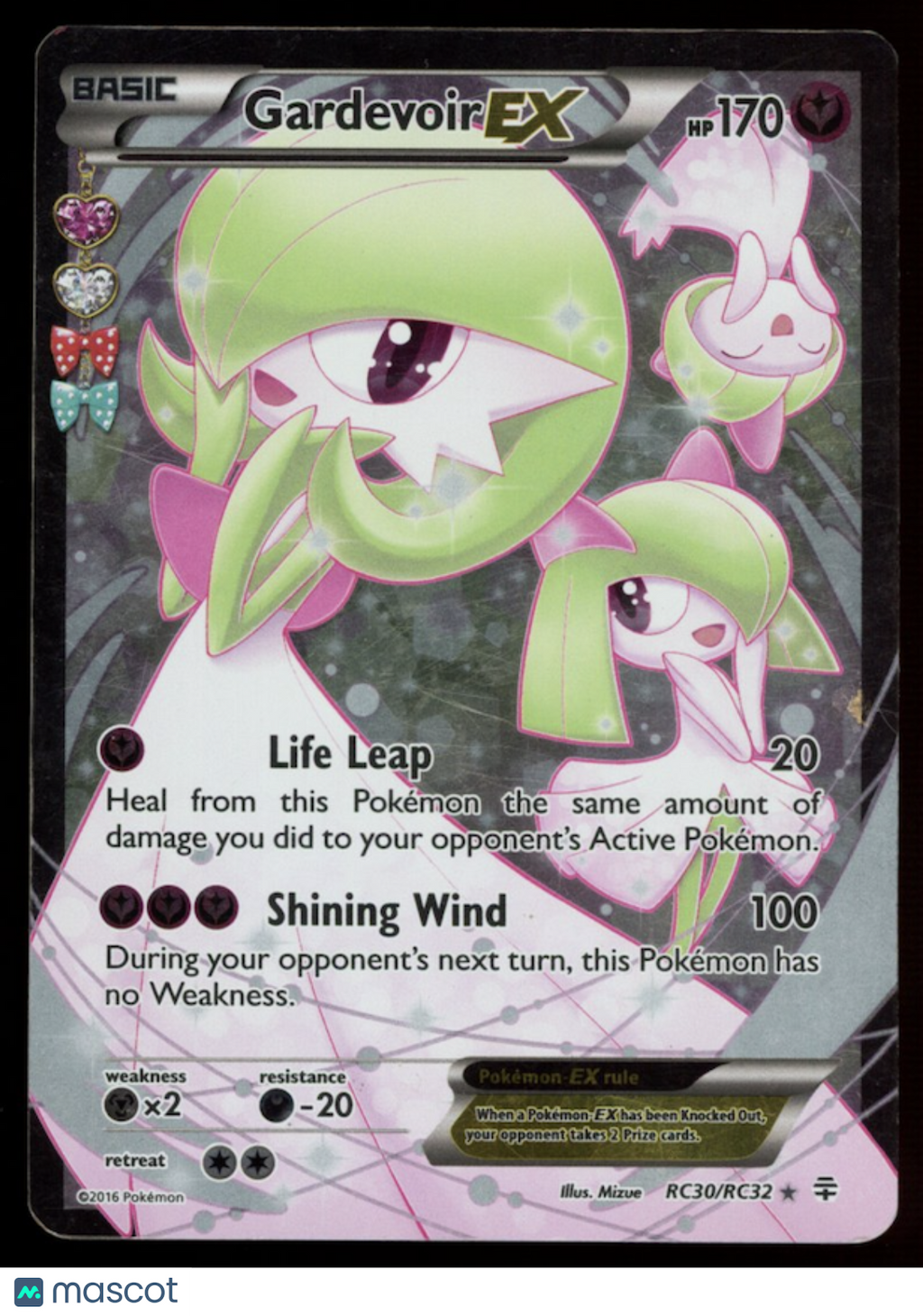 GARDEVOIR EX 2016 Pokemon Generations Radiant Collection Full Art #RC30/RC32