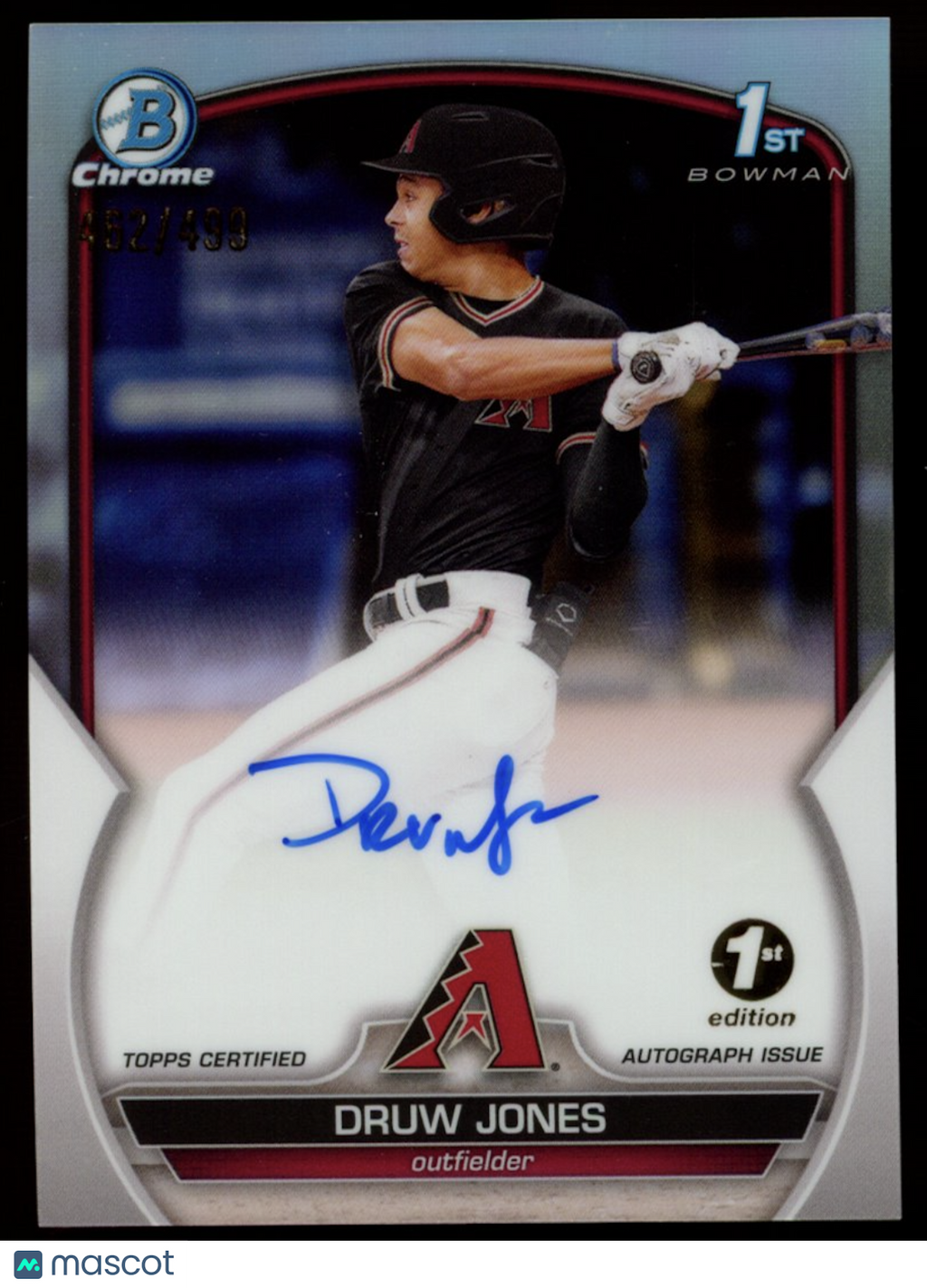 DRUW JONES 2023 Bowman Chrome 1st Edition Prospect Refractor Auto /499 #CPA-DJ