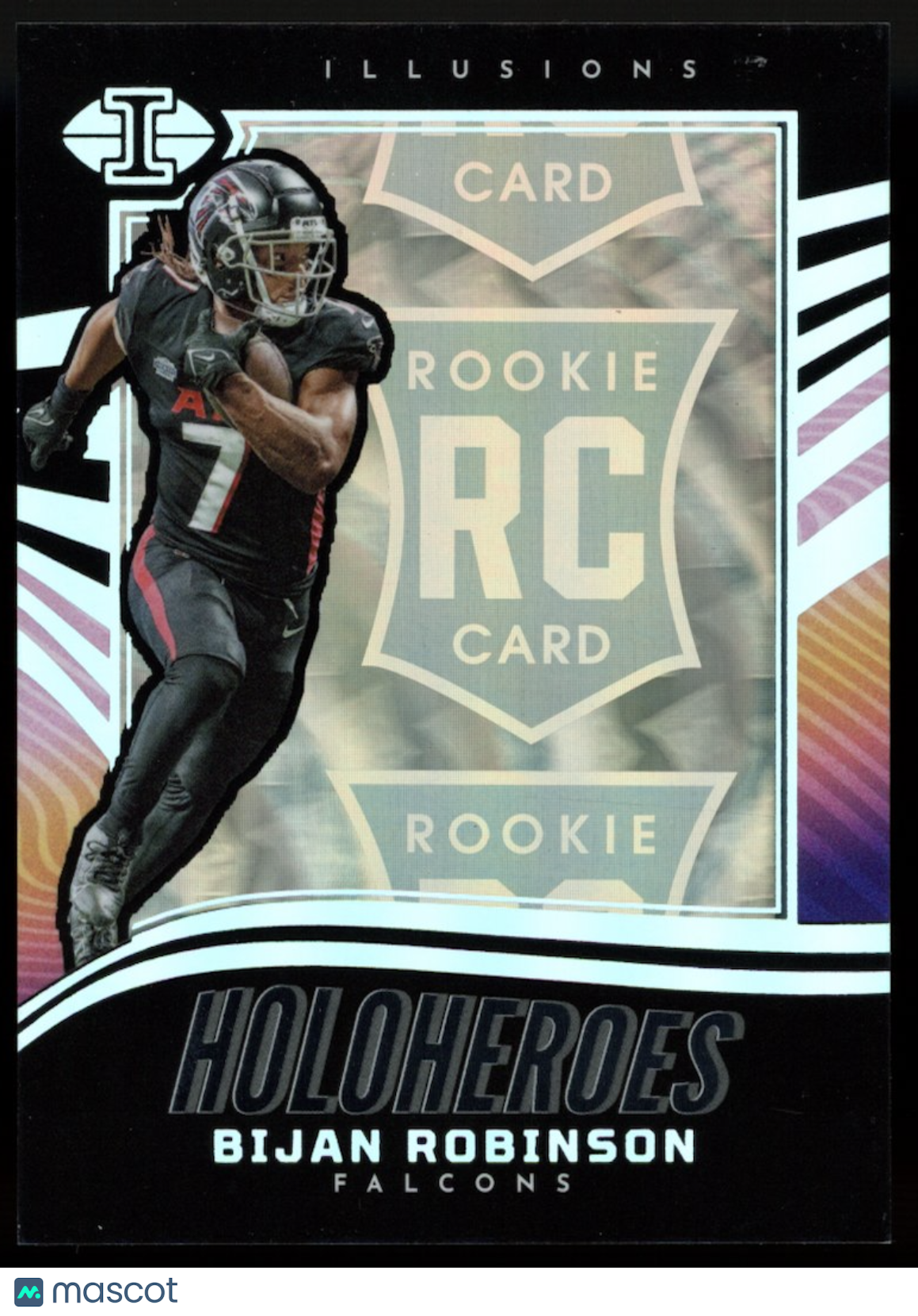 BIJAN ROBINSON 2023 Panini Illusions HoloHeroes Rookie Case Hit SSP #6 Falcons
