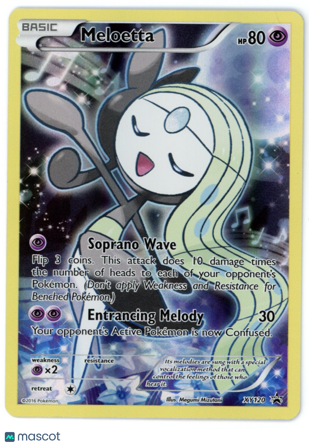 MELOETTA 2016 Pokemon XY Mythical Collection Black Star Promo #XY120