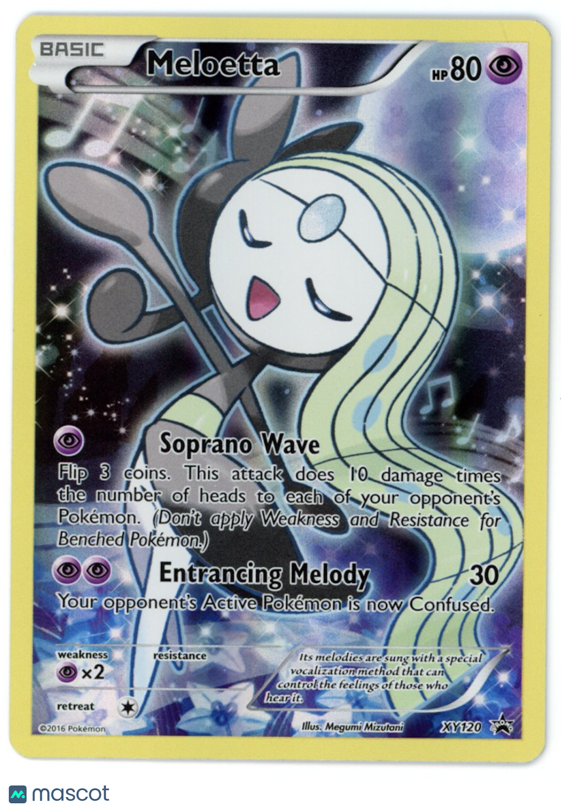 MELOETTA 2016 Pokemon XY Mythical Collection Black Star Promo #XY120