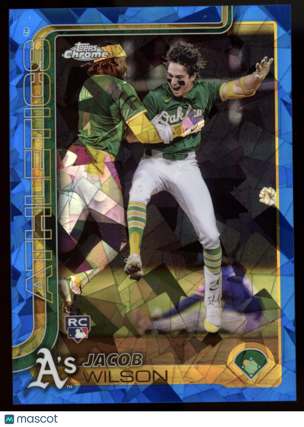 JACOB WILSON  2025 Topps Chrome Sapphire Rookie Image Variation #96 Athletics