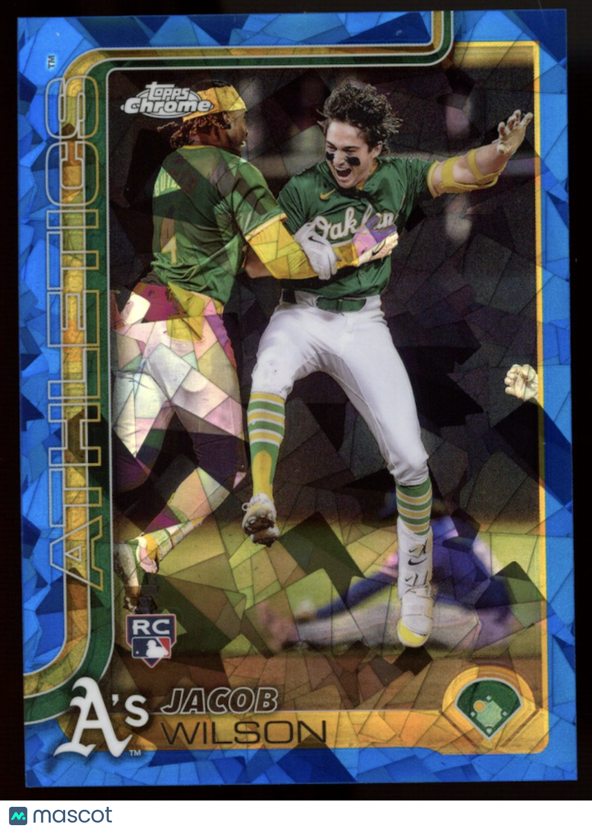 JACOB WILSON  2025 Topps Chrome Sapphire Rookie Image Variation #96 Athletics