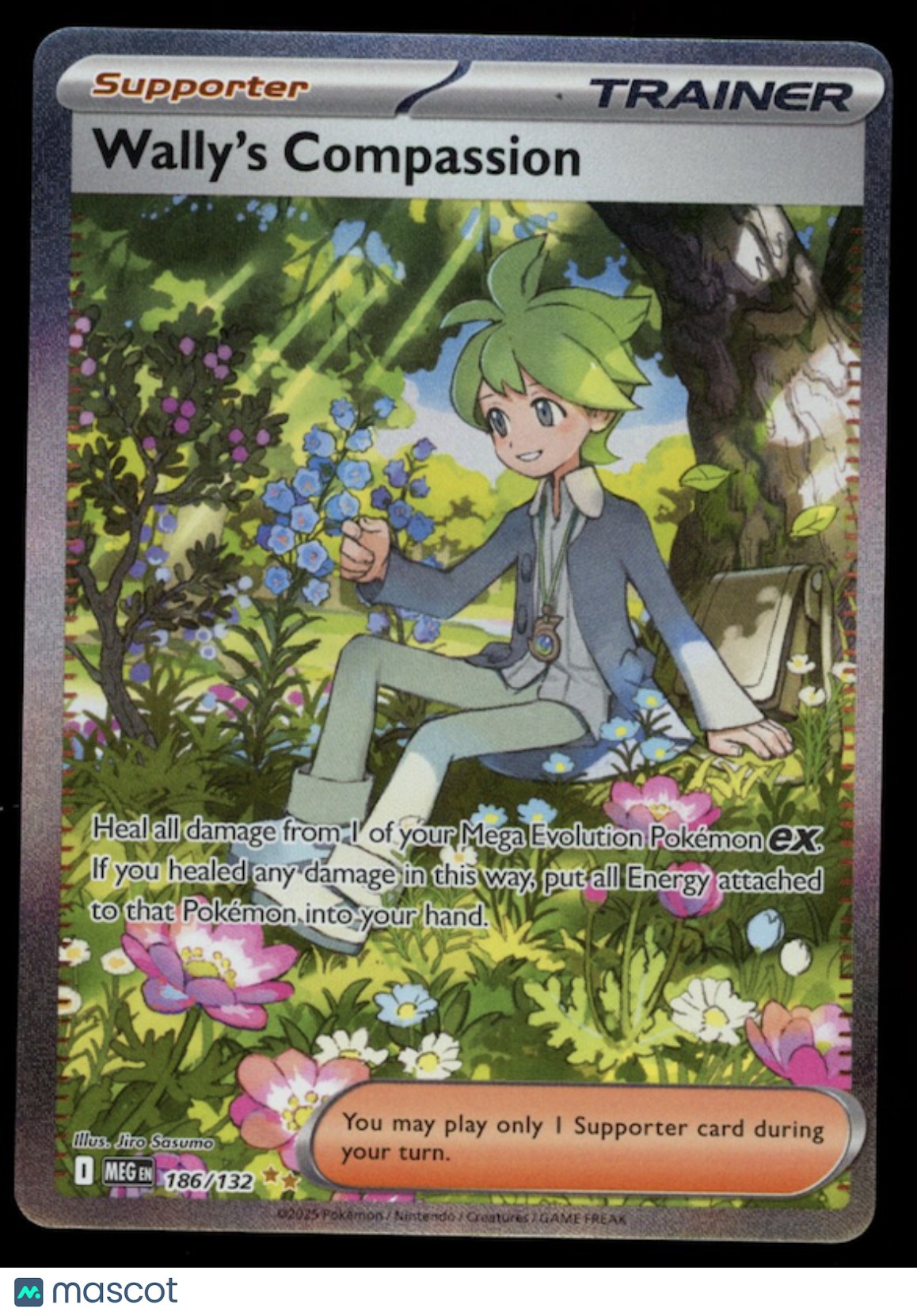 WALLY'S COMPASSION 2025 Pokemon Mega Evolution Special Illustration Rare #186