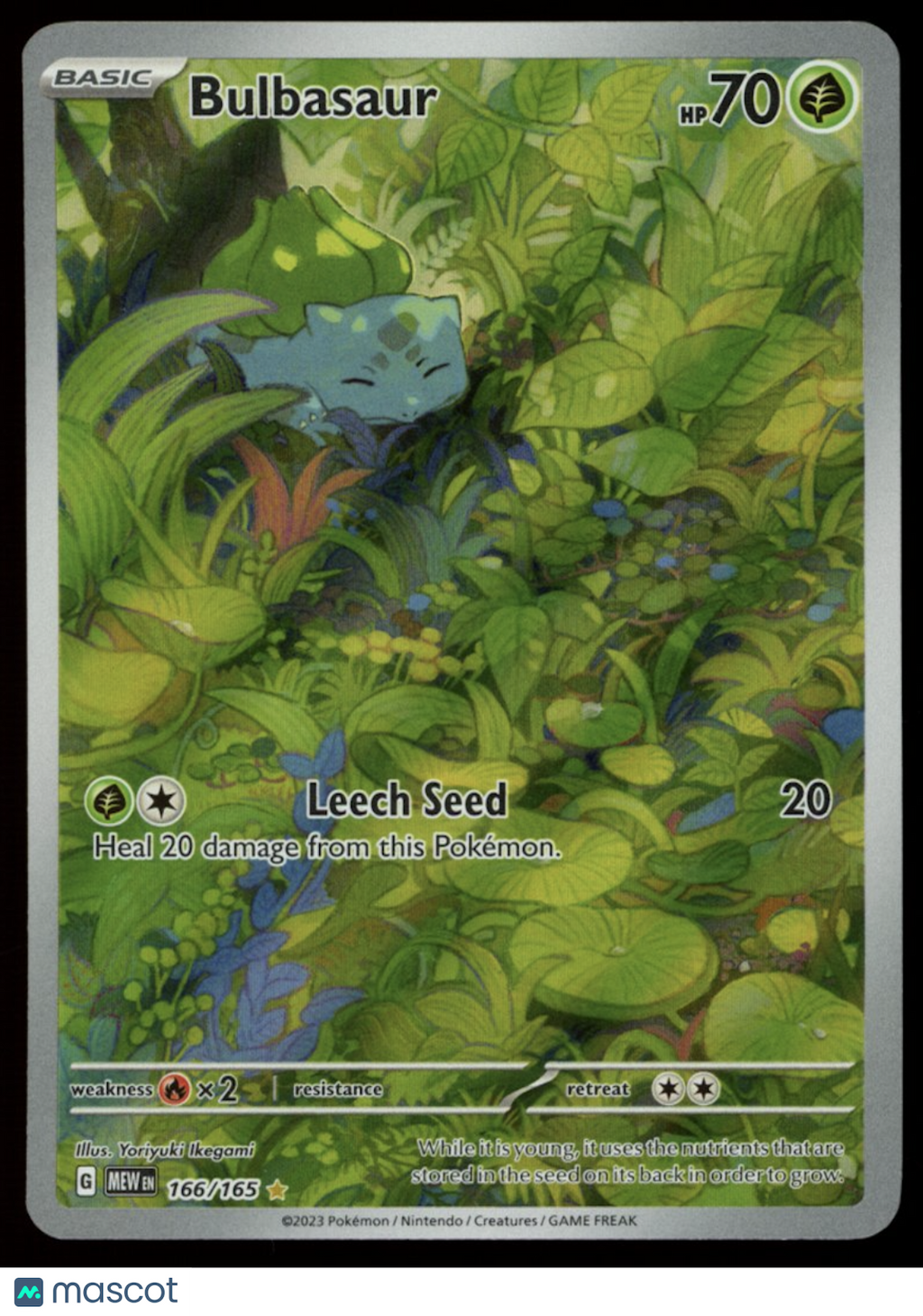 BULBASAUR 2023 Pokemon SV Mew 151 Illustration Rare #166/165