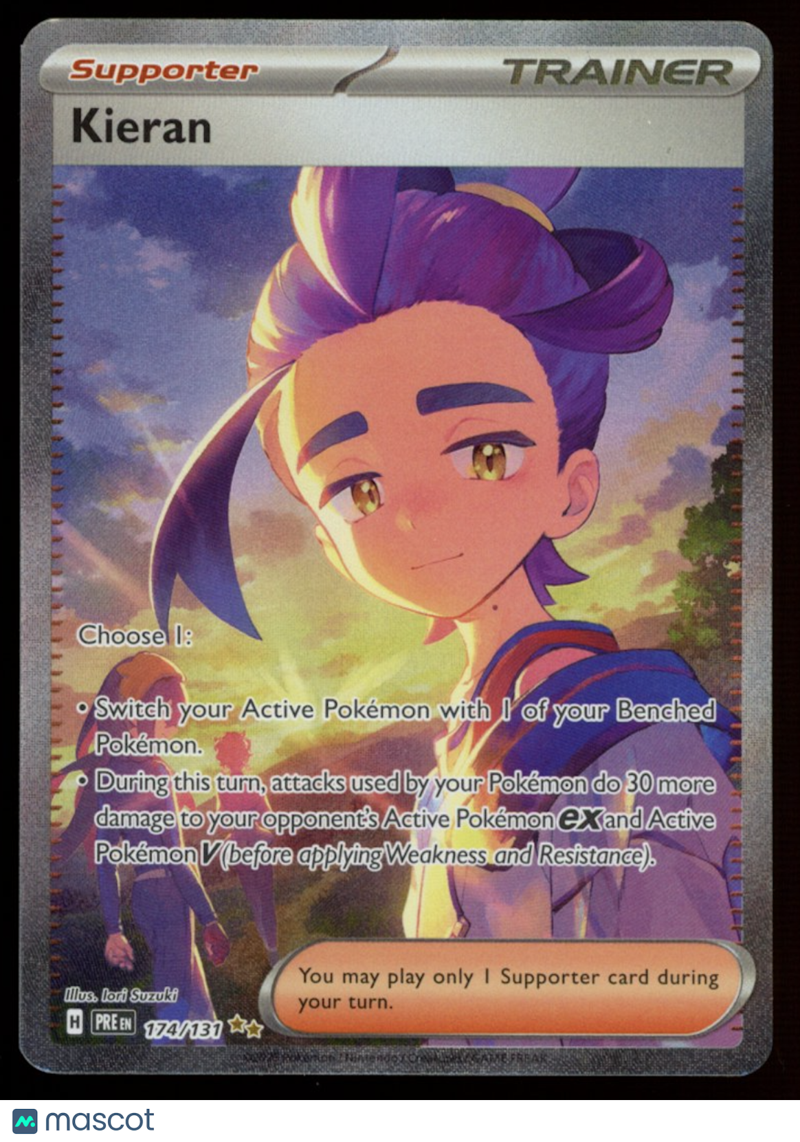 KIERAN 2024 Pokemon SV Prismatic Evolutions Special Illustration Rare #174/131