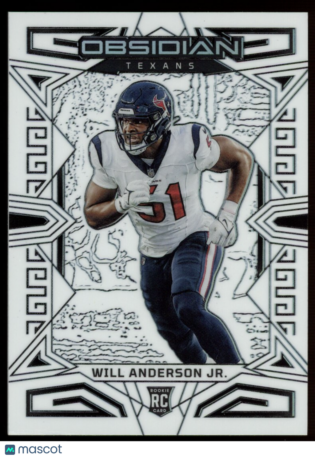 WILL ANDERSON JR. 2024 Panini Obsidian Electric Etch Contra Rookie SSP Texans