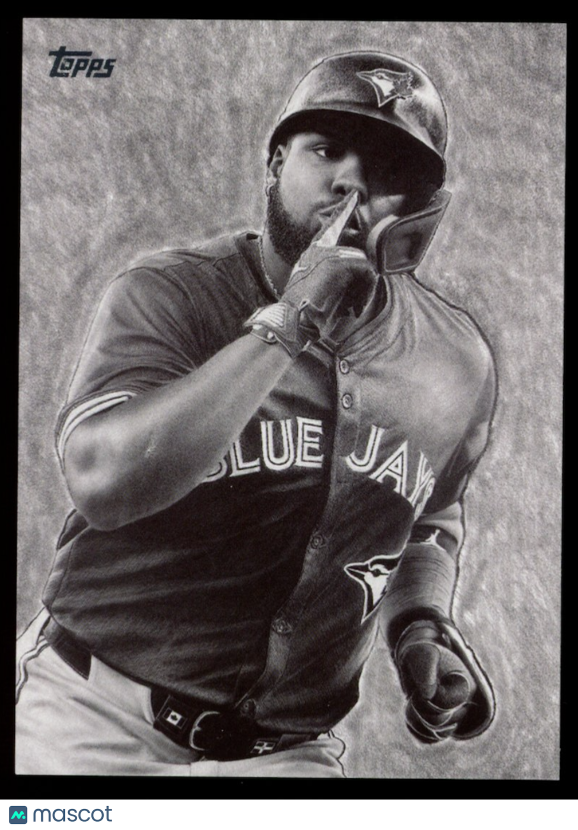 VLADIMIR GUERRERO JR. 2025 Topps Keegan Hall Art Card SSP #KHAC-23 Blue Jays