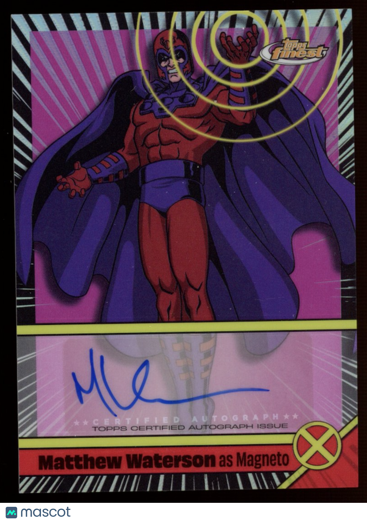 MATTHEW WATERSON MAGNETO 2025 Marvel X-Men '97 Topps Finest Voice Actor Auto