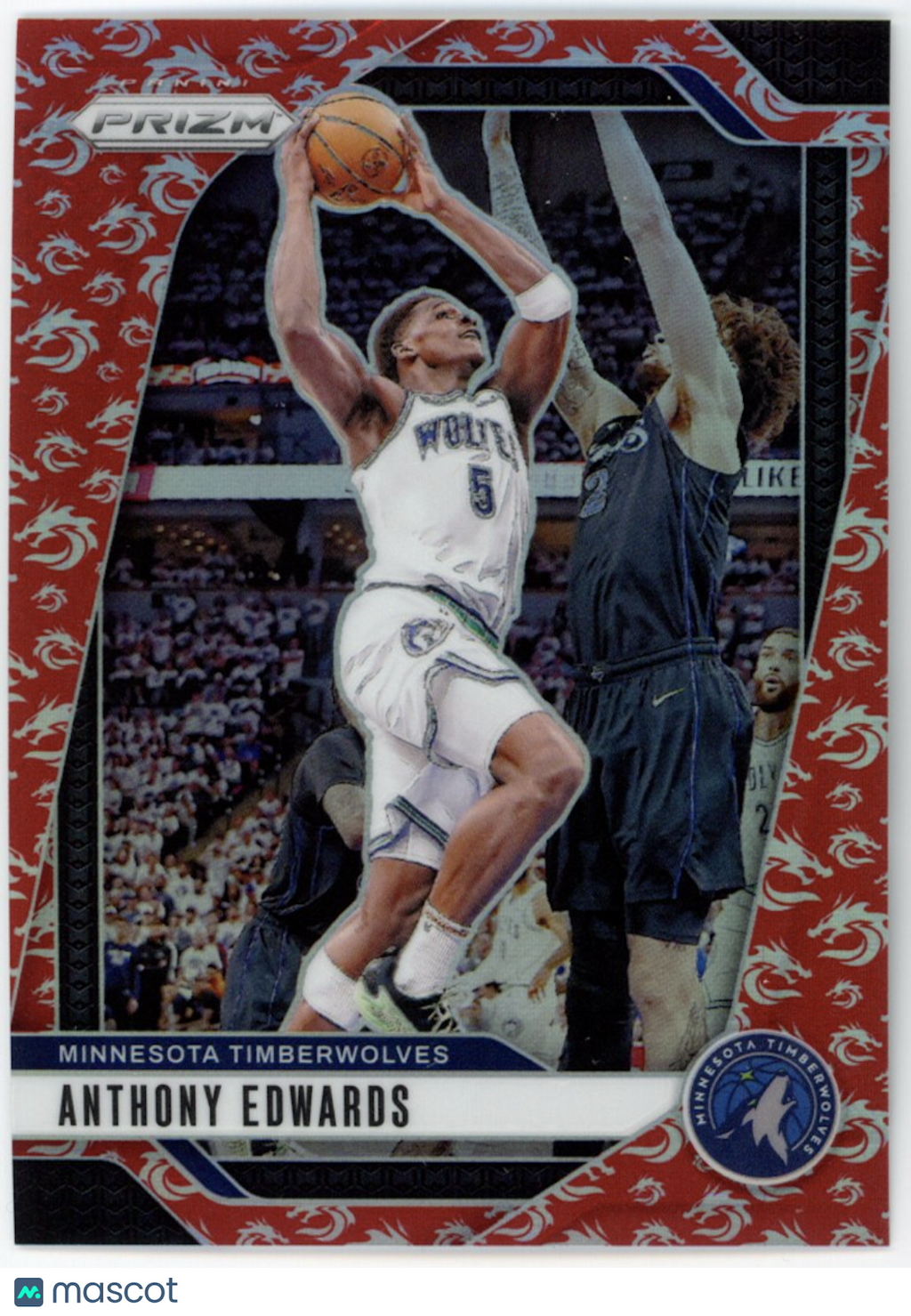 ANTHONY EDWARDS 2024-25 Panini Prizm Year of the Dragon /88 #100 Timberwolves