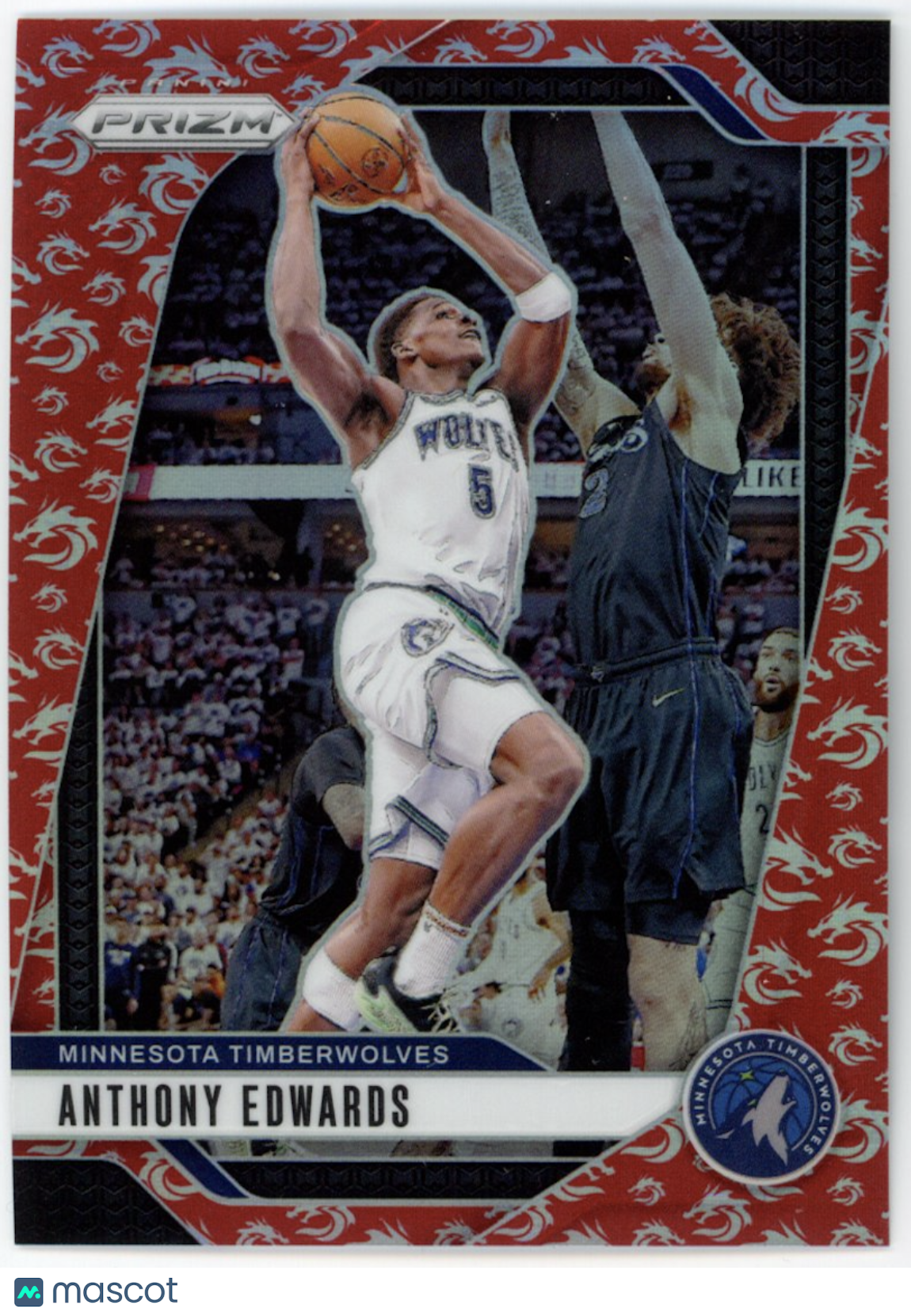 ANTHONY EDWARDS 2024-25 Panini Prizm Year of the Dragon /88 #100 Timberwolves