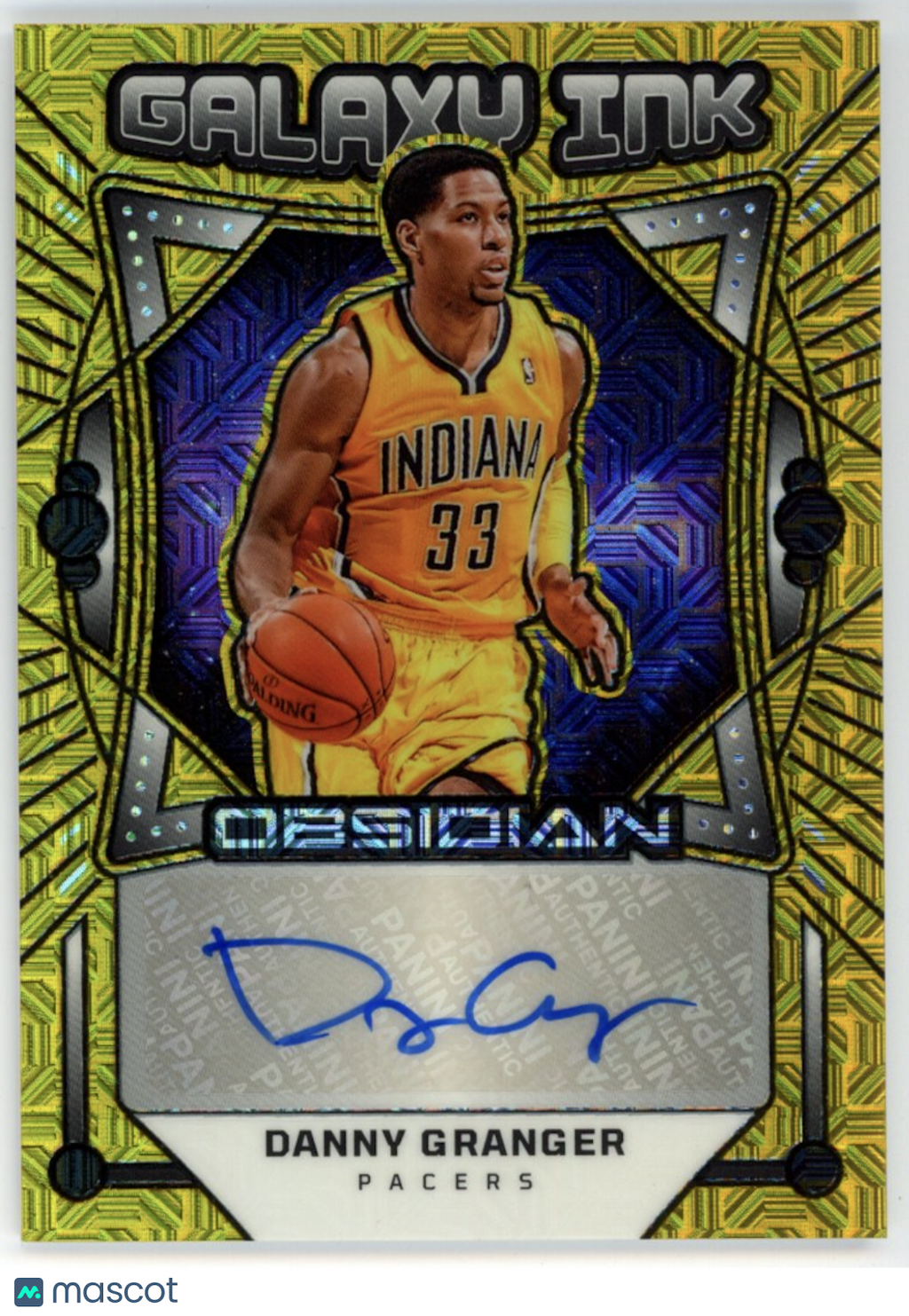 DANNY GRANGER 2024-25 Panini Obsidian Galaxy Ink Gold Mojo Auto /10 #GI-DGI
