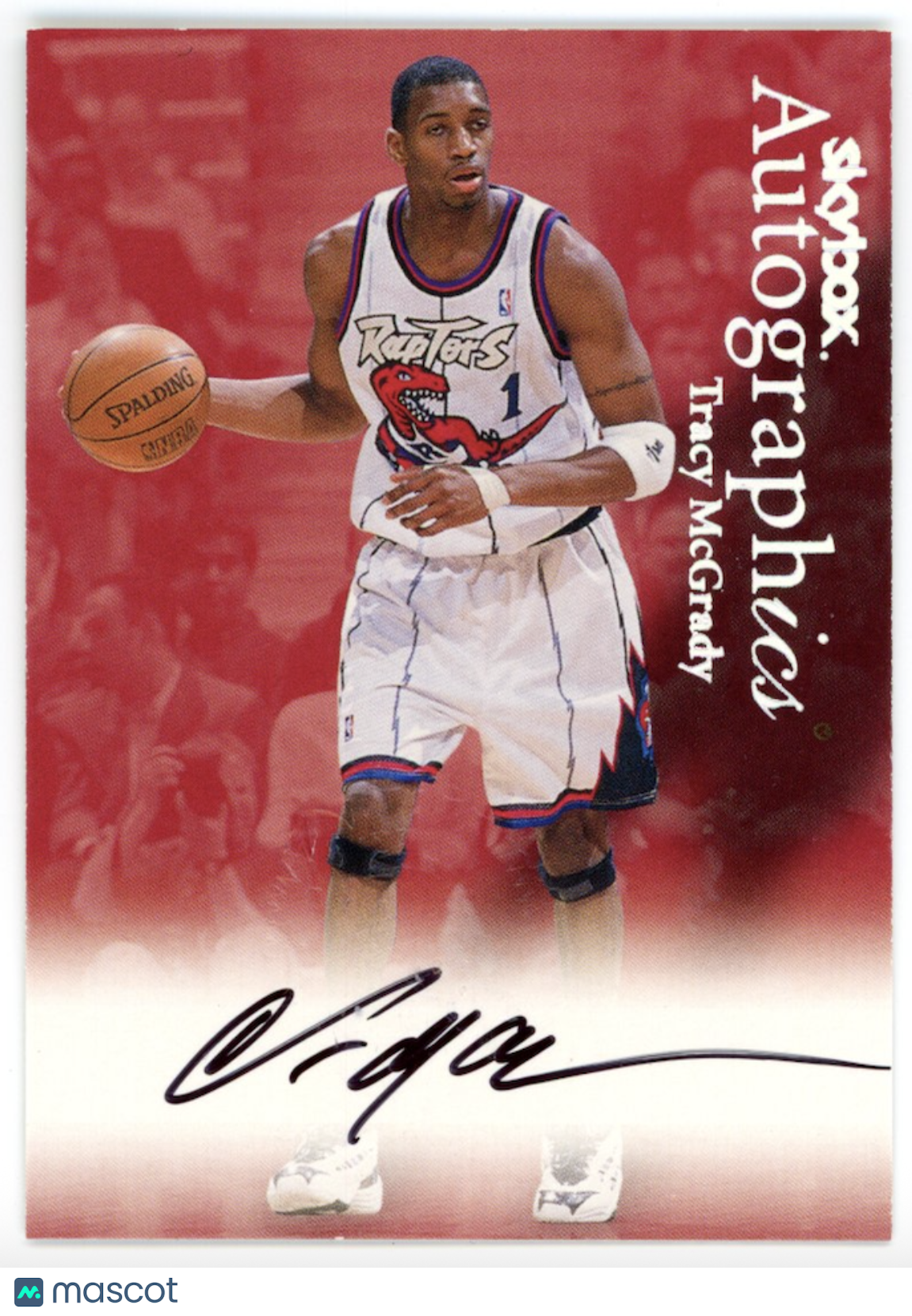 TRACY MCGRADY 1999 Fleer SkyBox Premium Autographics On Card Auto Raptors