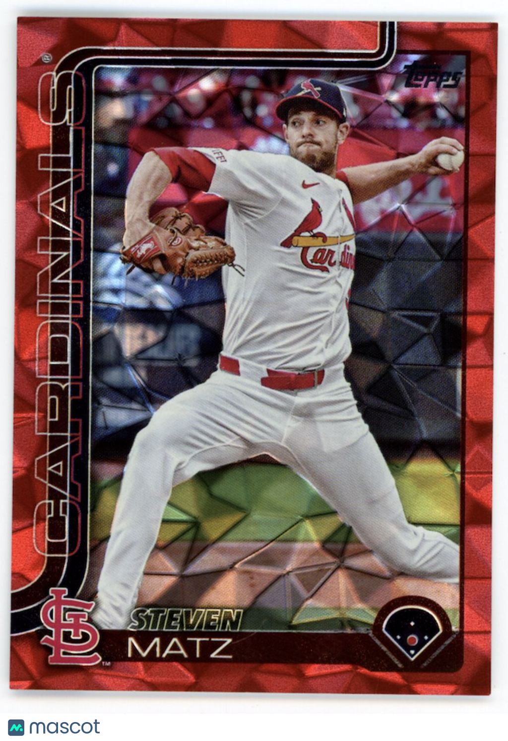 STEVEN MATZ 2025 Topps Update Series Diamante Red /5 #US35 Cardinals