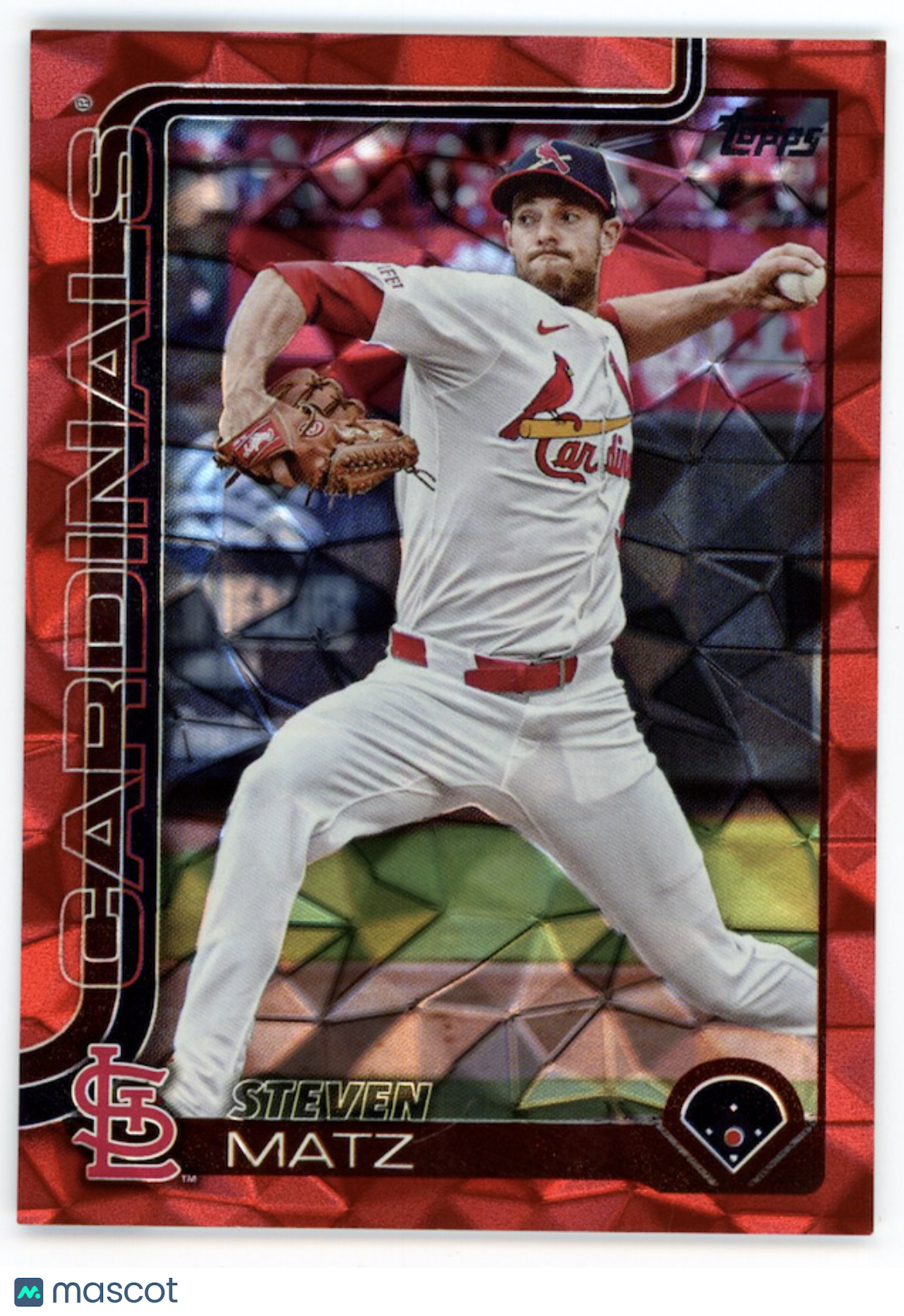 STEVEN MATZ 2025 Topps Update Series Diamante Red /5 #US35 Cardinals
