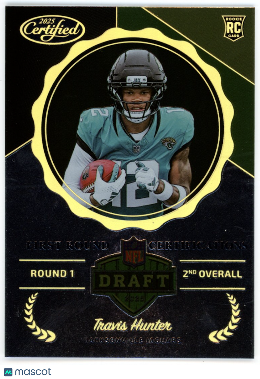 TRAVIS HUNTER 2025 Panini Certified First Round Certifications Case Hit SSP Jags
