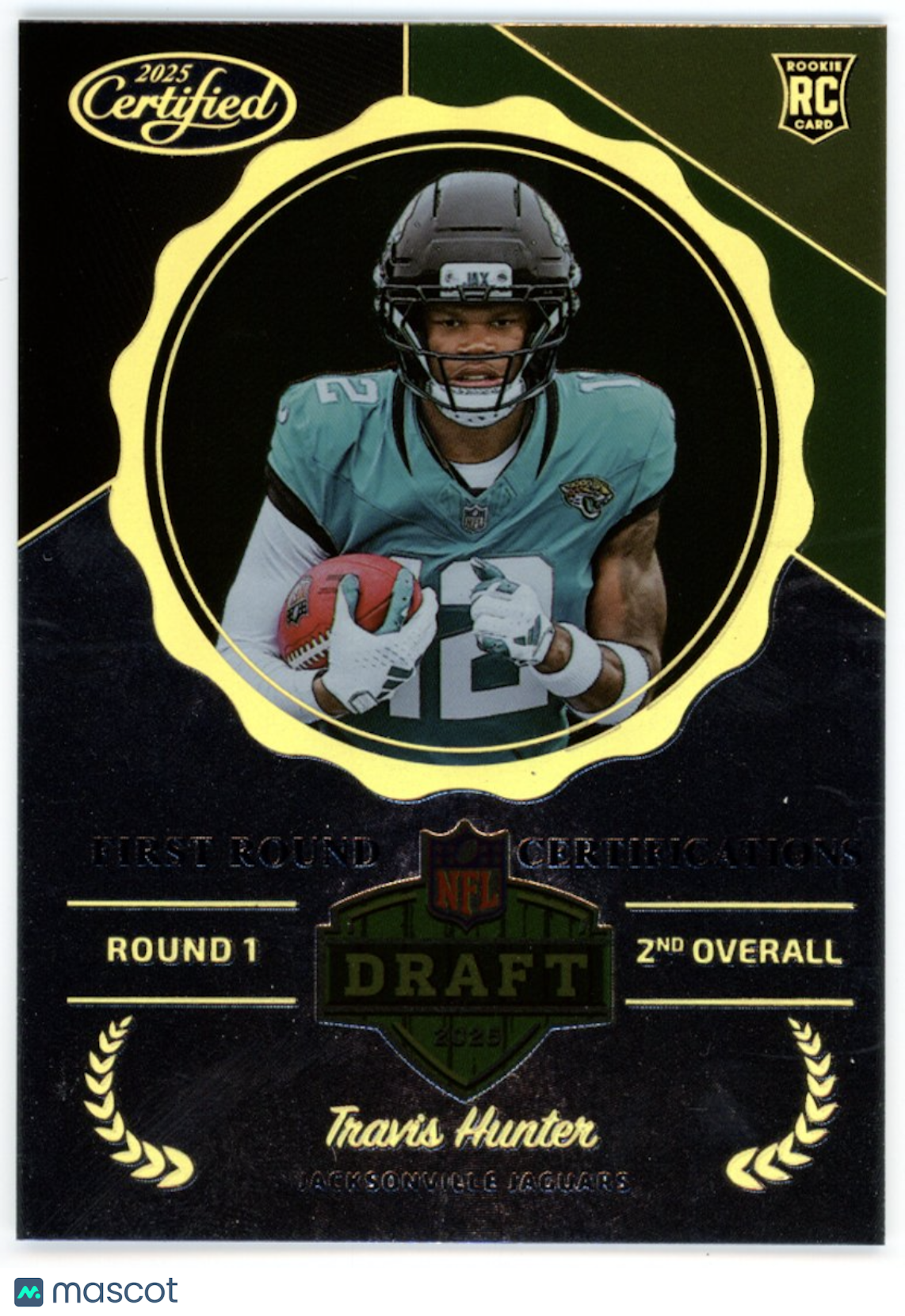 TRAVIS HUNTER 2025 Panini Certified First Round Certifications Case Hit SSP Jags