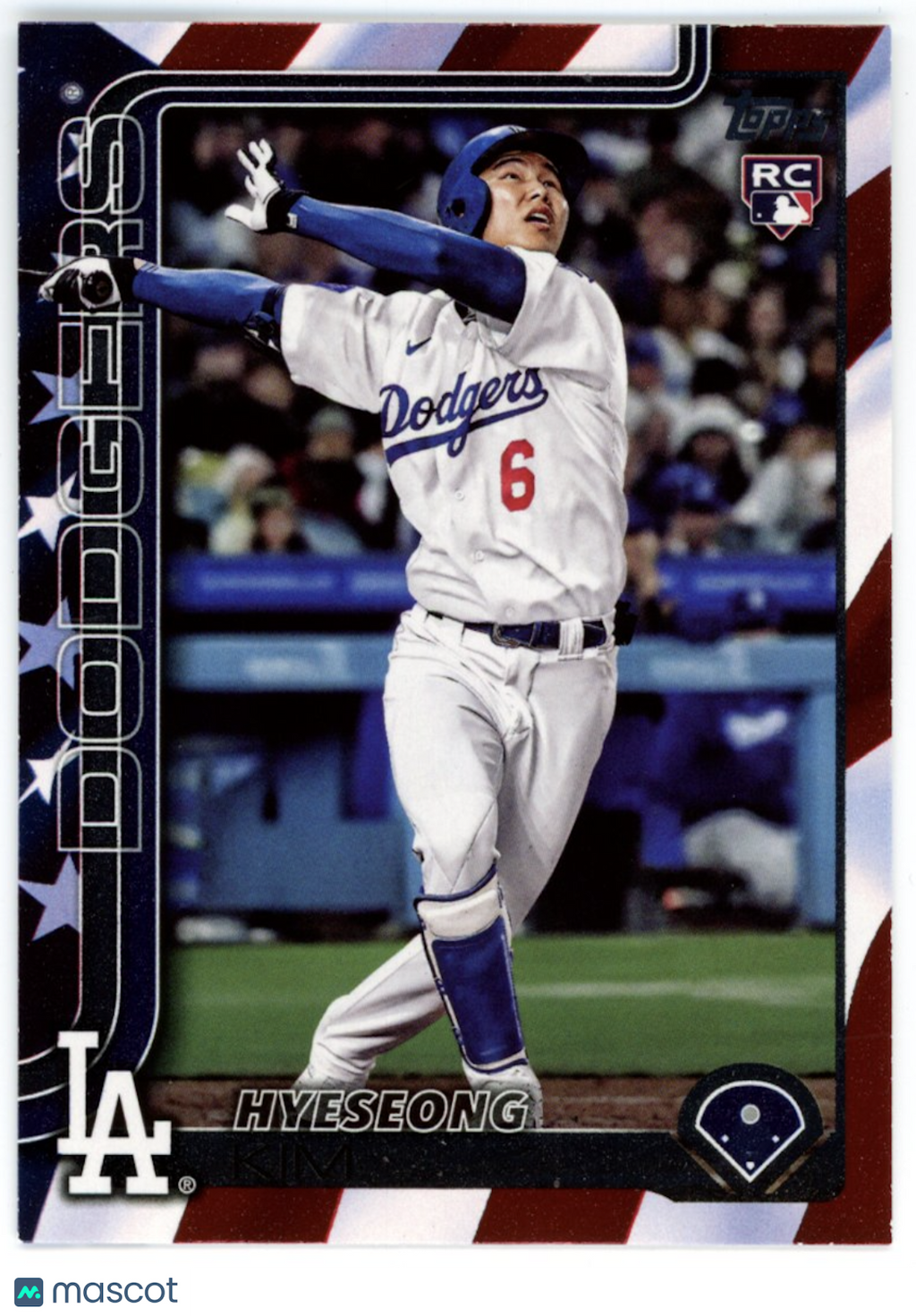 HYESEONG KIM 2025 Topps Series 2 Independence Day Rookie /76 Dodgers #573