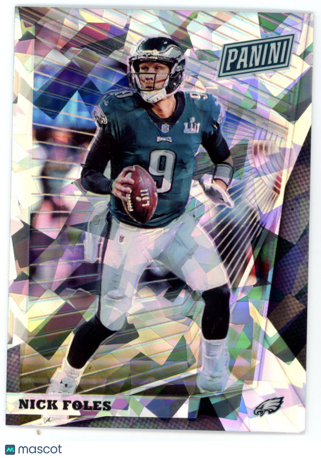 NICK FOLES 2018 Panini The National VIP Cracked Ice Prizm /50 #NO-NF Eagles