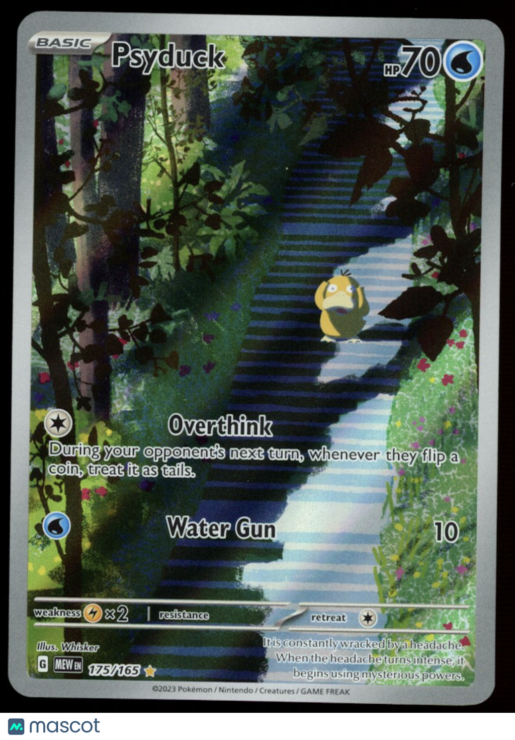 PSYDUCK 2023 Pokemon Scarlet & Violet MEW 151 #175/165 Illustration Rare