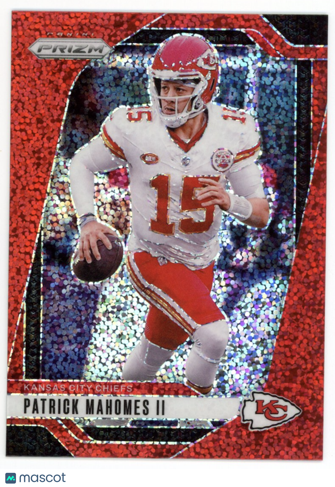 PATRICK MAHOMES II 2024 Panini Prizm Red Sparkle SSP #138 Kansas City Chiefs
