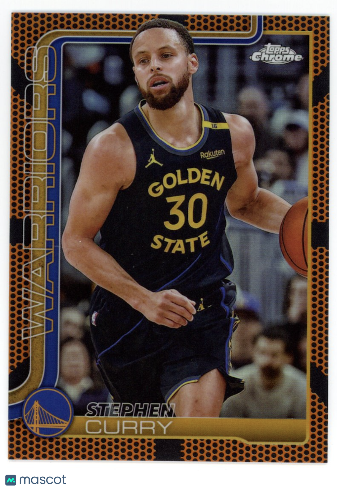 STEPHEN CURRY 2025-26 Topps Chrome Basketball Border Refractor #201 Warriors